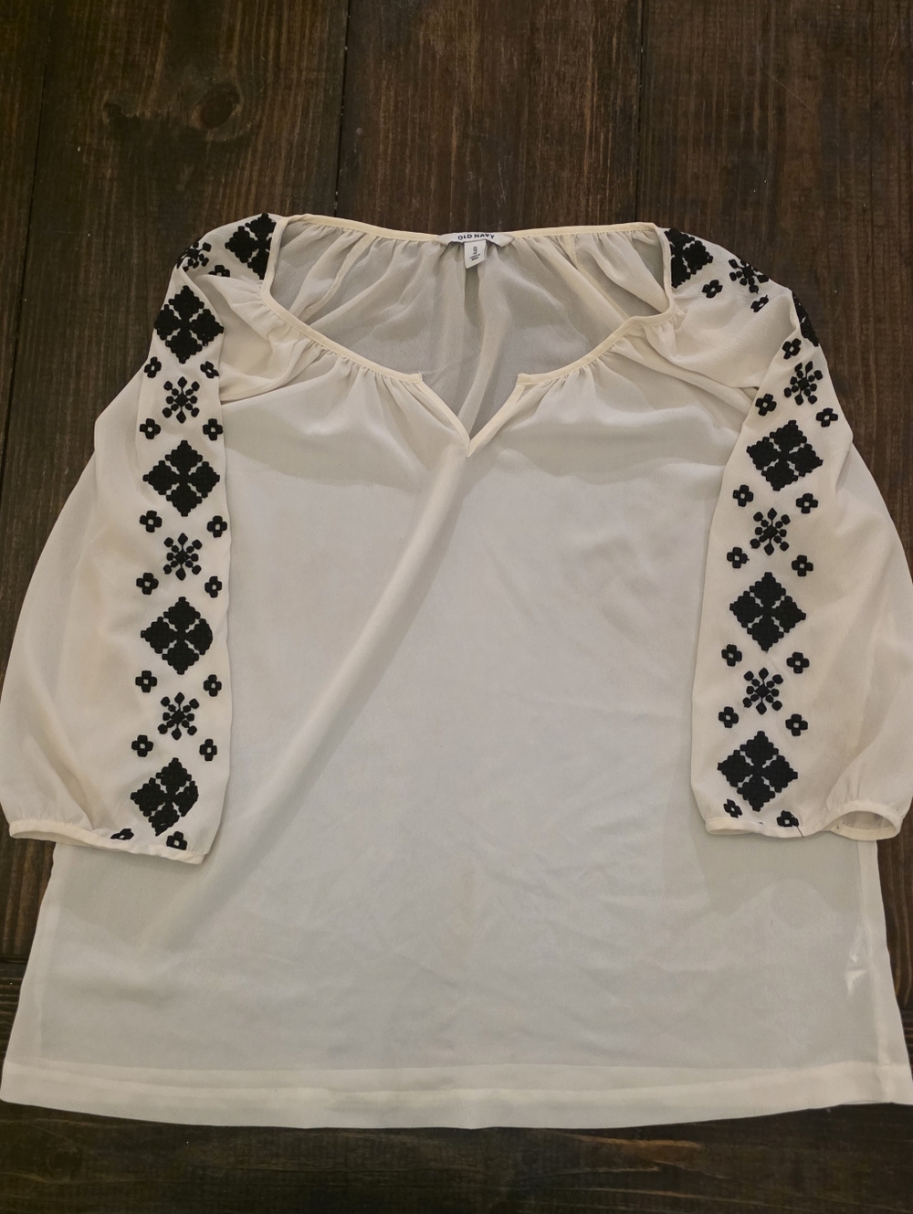 Old Navy Beige Chiffon Top - XL